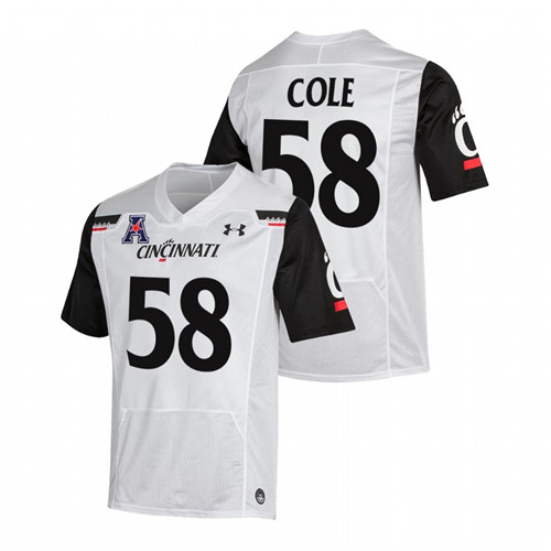 Trent Cole Cincinnati Bearcats White College Football NFL Alumni Jersey