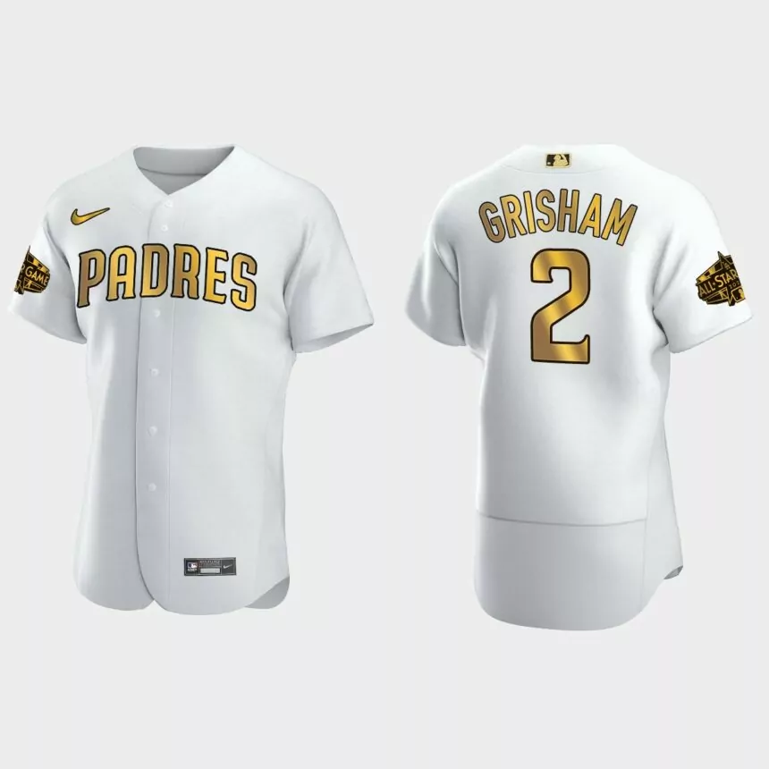 Trent Grisham San Diego Padres 2022 MLB All-Star Game Jersey – White Gold