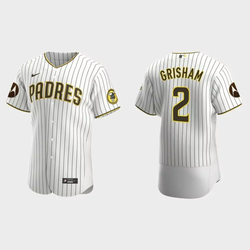 Trent Grisham San Diego Padres 2023 Motorola Patch Authentic Jersey – White