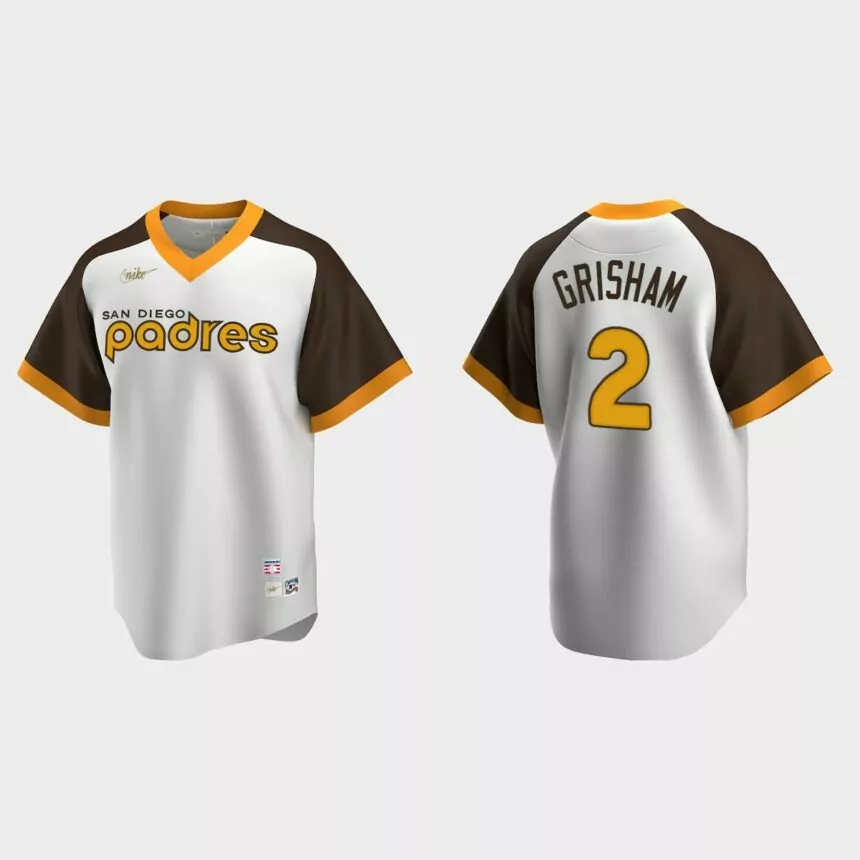 Trent Grisham San Diego Padres Cooperstown Collection Home Jersey – White