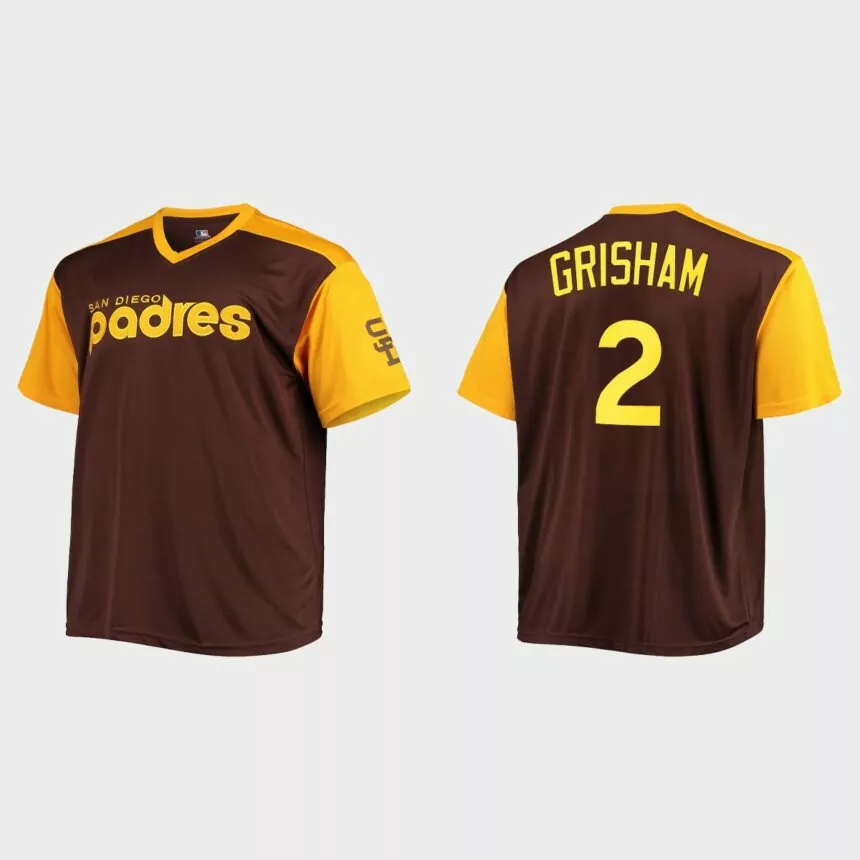 Trent Grisham San Diego Padres Replica Cooperstown Jersey – Brown
