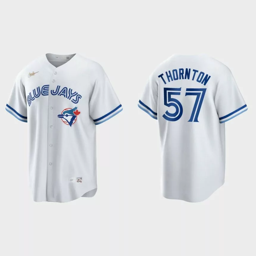 Trent Thornton Toronto Blue Jays Cooperstown Collection Jersey – White