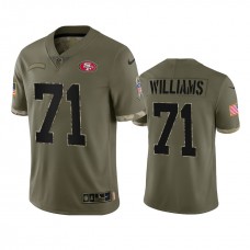 Trent Williams San Francisco 49ers Nike Olive 2022 Salute To Service Limited Jersey