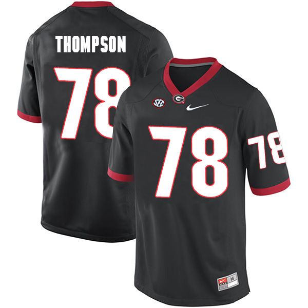 Trenton Thompson Georgia Bulldogs Men's Jersey - #78 NCAA Black Limited Home