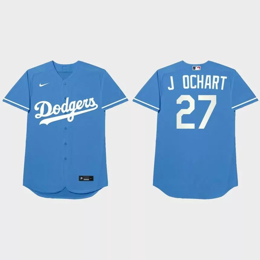 Trevor Bauer Nickname Dodgers 2021 Players’ Weekend J Ochart Jersey – Royal