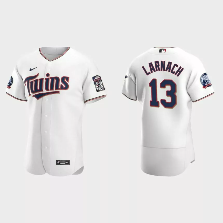 Trevor Larnach Minnesota Twins Authentic Home Jersey – White的副本