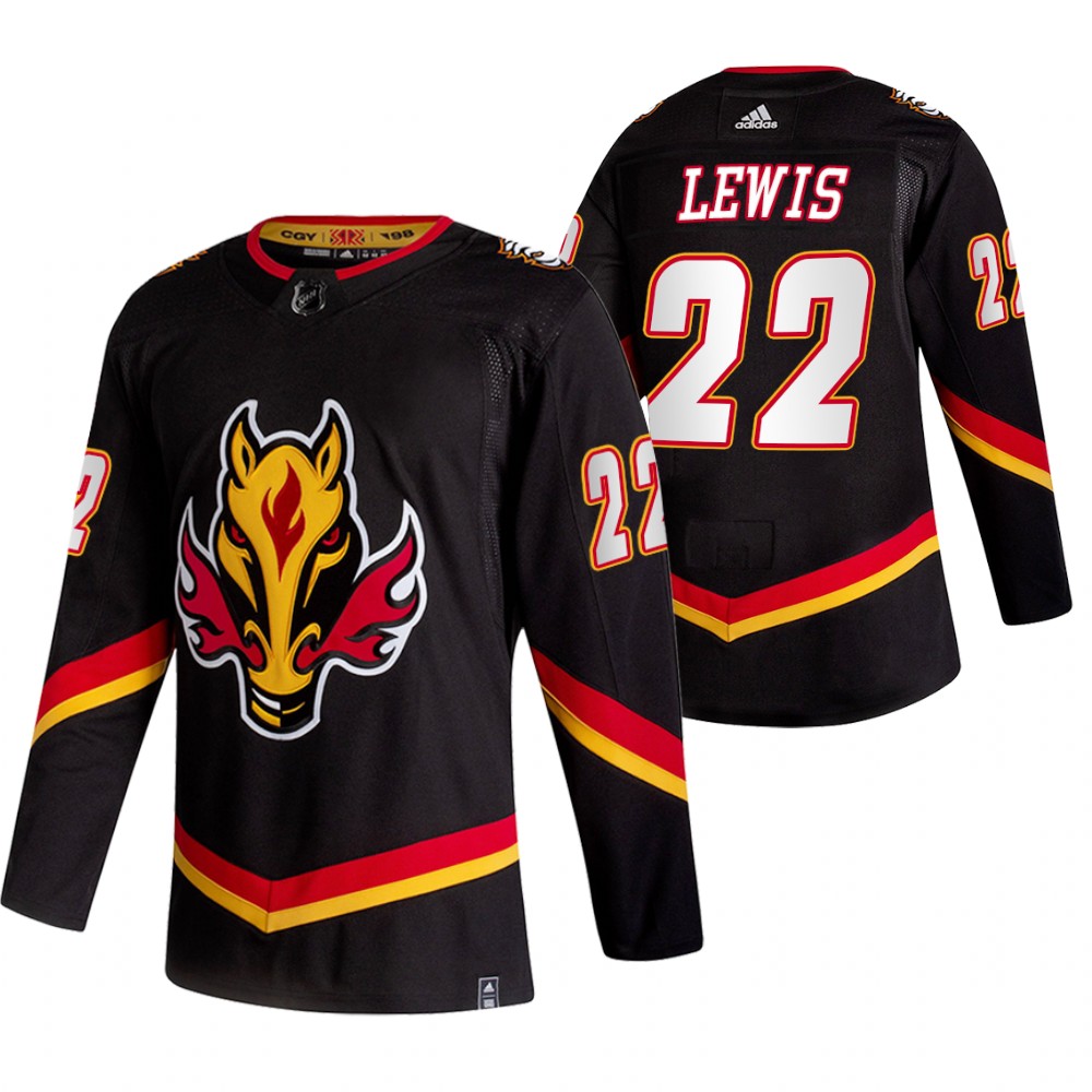 Trevor Lewis Flames 2021 Reverse Retro Black Special Edition Jersey