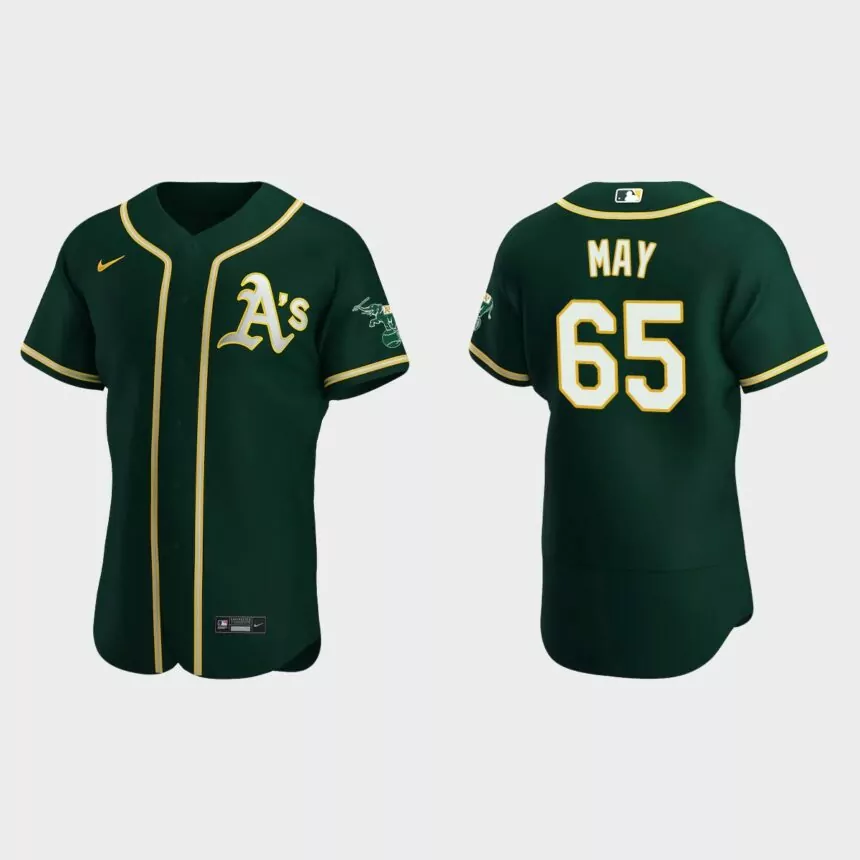 Trevor May Oakland Athletics Authentic Alternate Jersey – Green