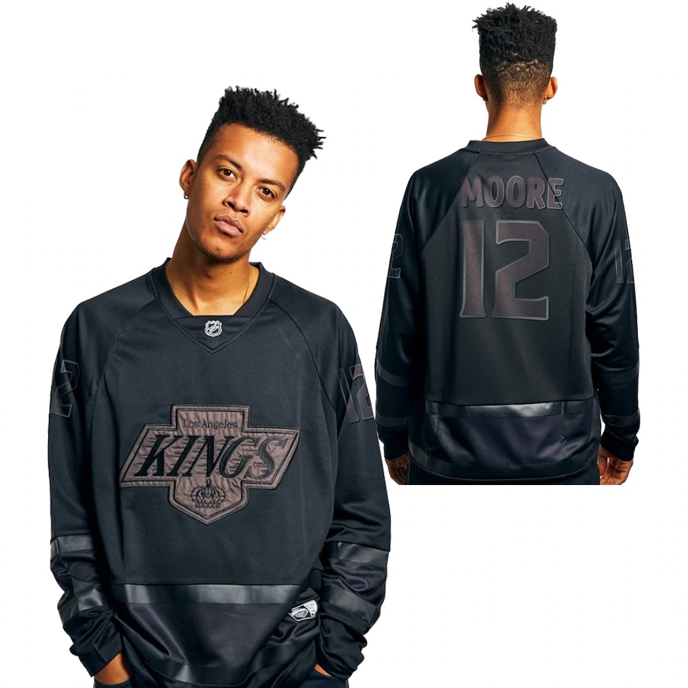 Trevor Moore Jersey Los Angeles Kings Majestic Athletic Black 2021 Replica Men