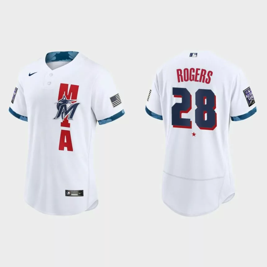 Trevor Rogers Miami Marlins 2021 MLB All-Star Game Authentic Jersey – White