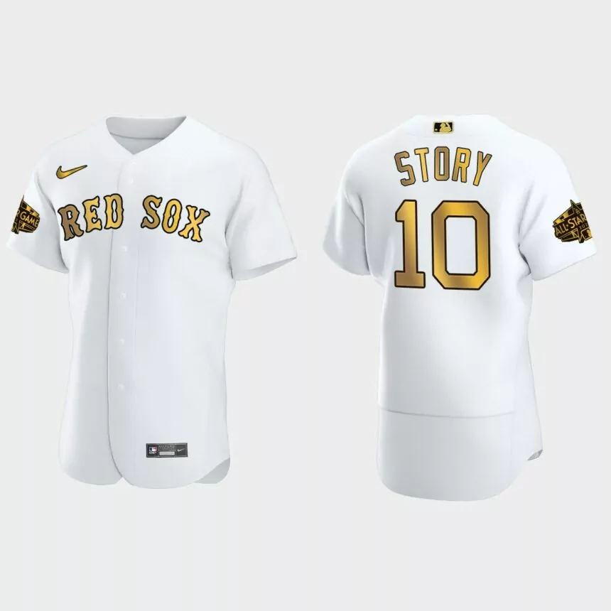 Trevor Story Boston Red Sox MLB All-Star Main Logo Jersey – White