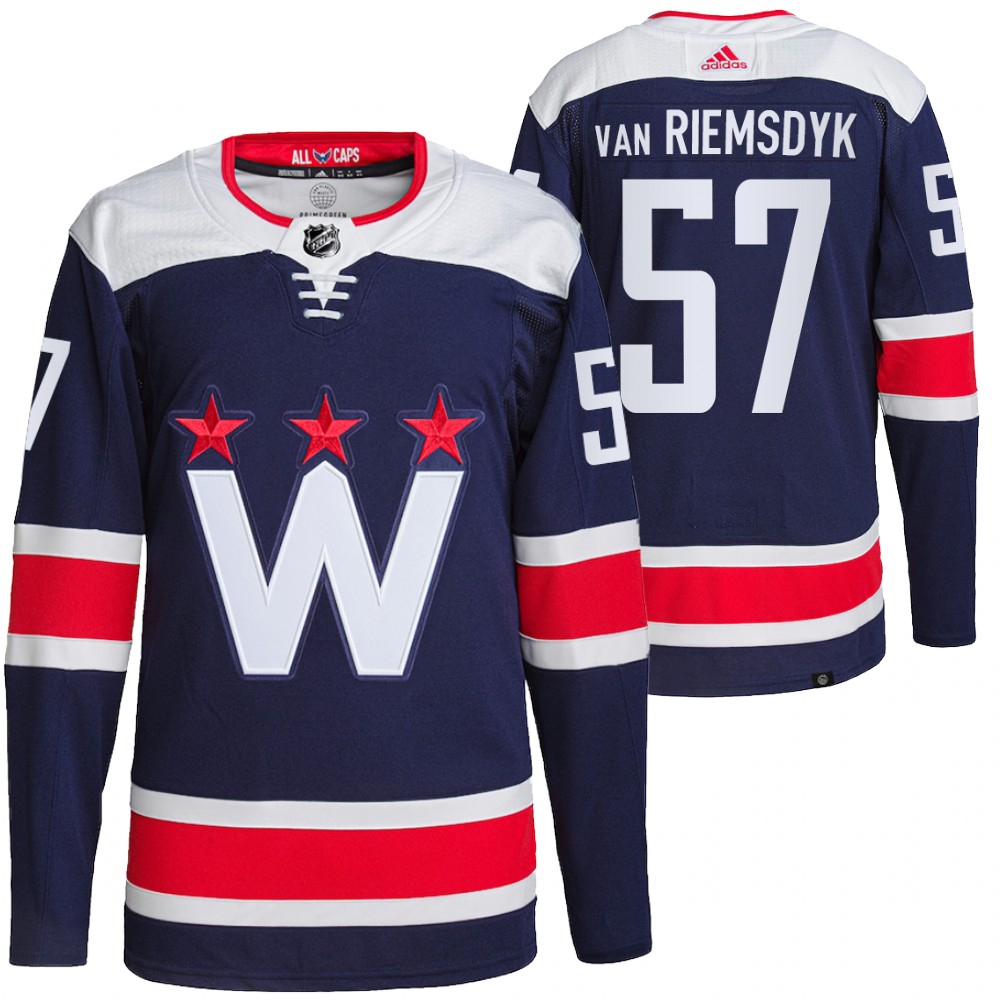 Trevor van Riemsdyk Washington Capitals Navy Alternate Primegreen Authentic Pro Jersey