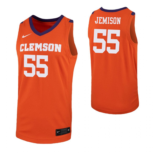 Trey Jemison Jersey Orange Clemson Tigers Replica