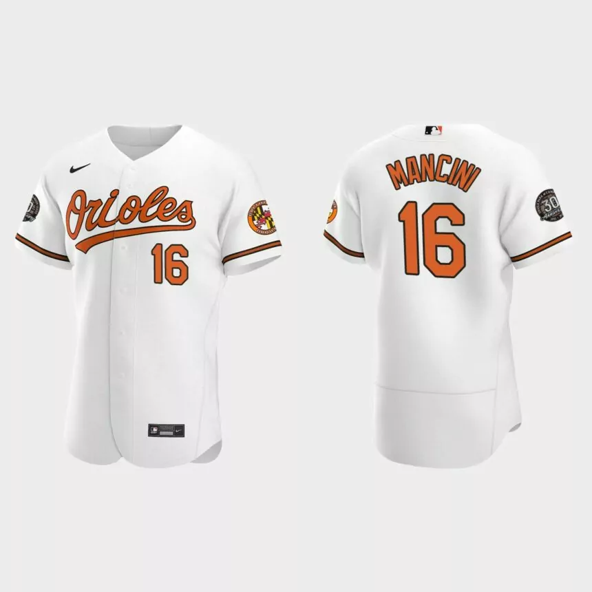 Trey Mancini Baltimore Orioles 30th Anniversary Authentic Jersey – White