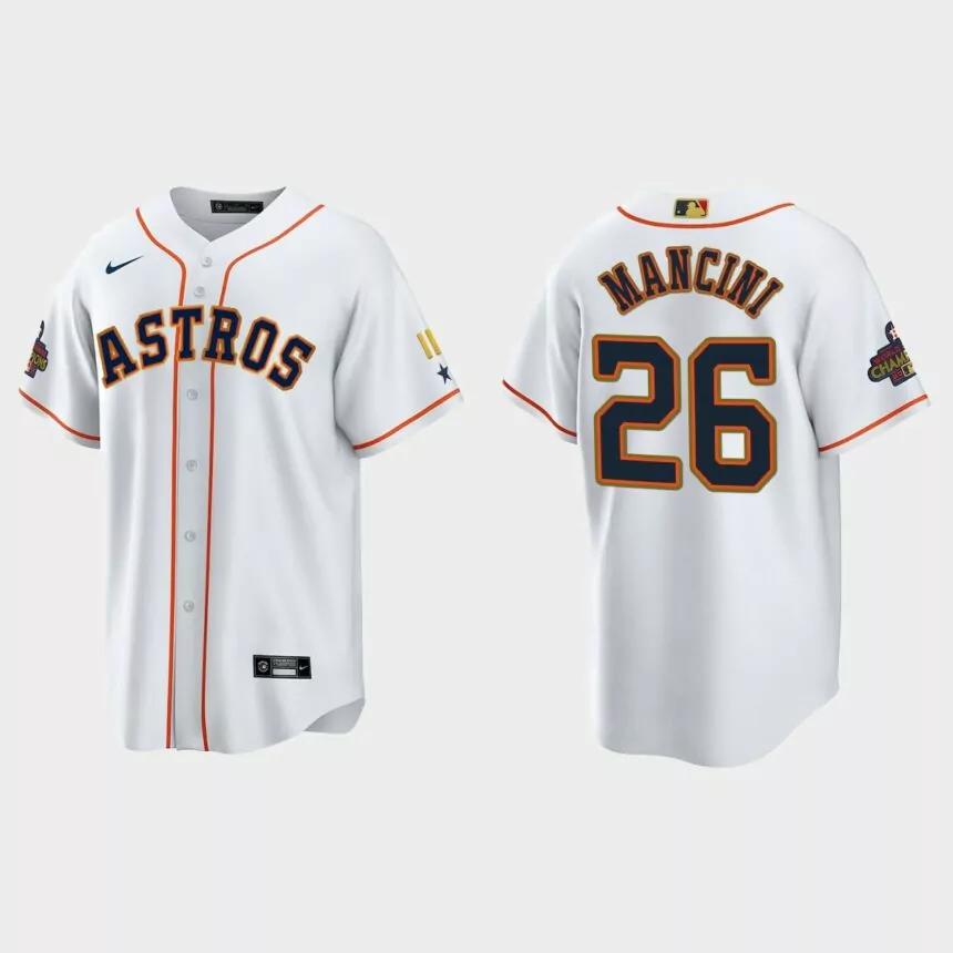 Trey Mancini Houston Astros 2023 Gold Program Jersey – White