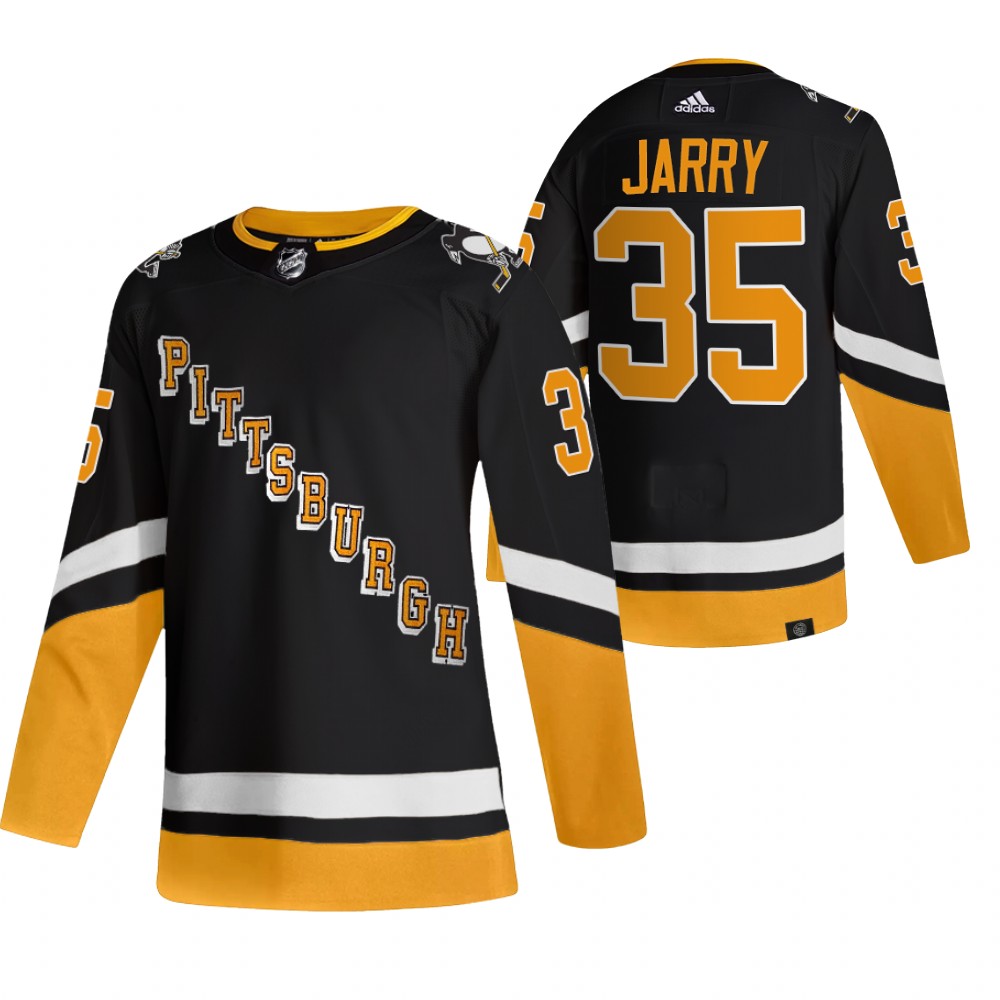 Tristan Jarry 2021-22 Pittsburgh Penguins Black Third Primegreen Authentic Jersey