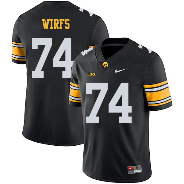 Tristan Wirfs Iowa Hawkeyes Men's Jersey - #74 NCAA Black Stitched Nike Authentic