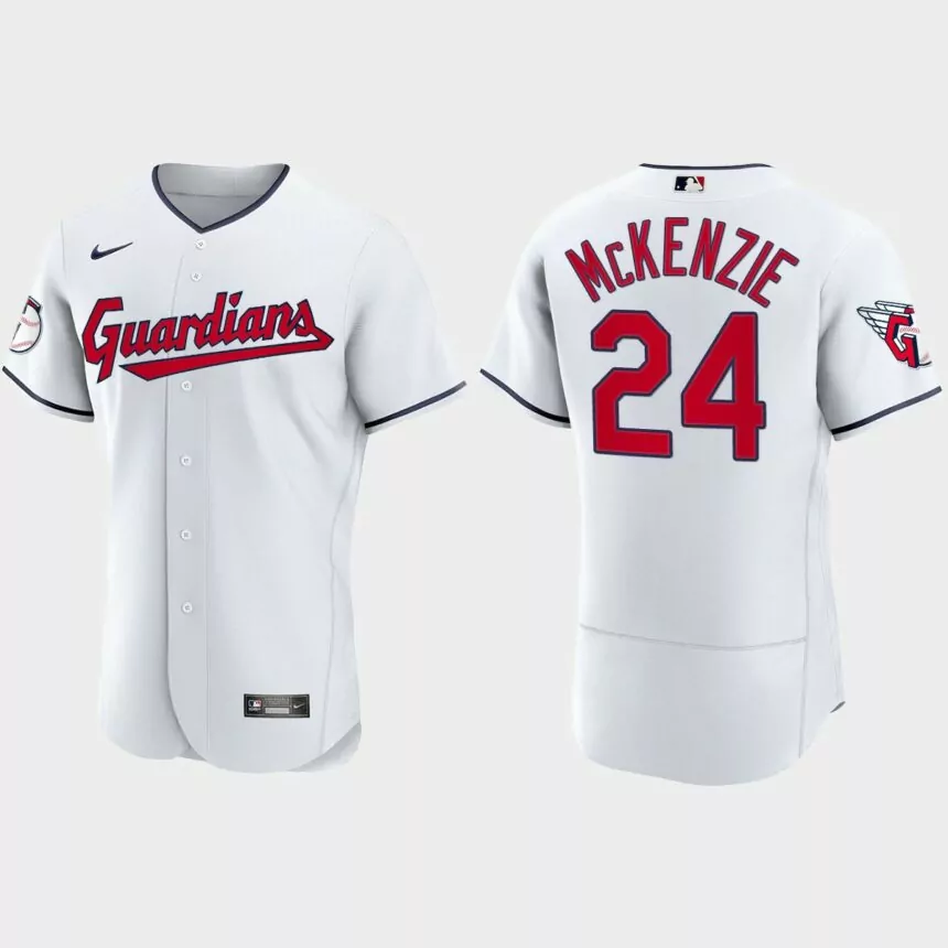 Triston McKenzie Cleveland Guardians 2022 Authentic Home Jersey – White