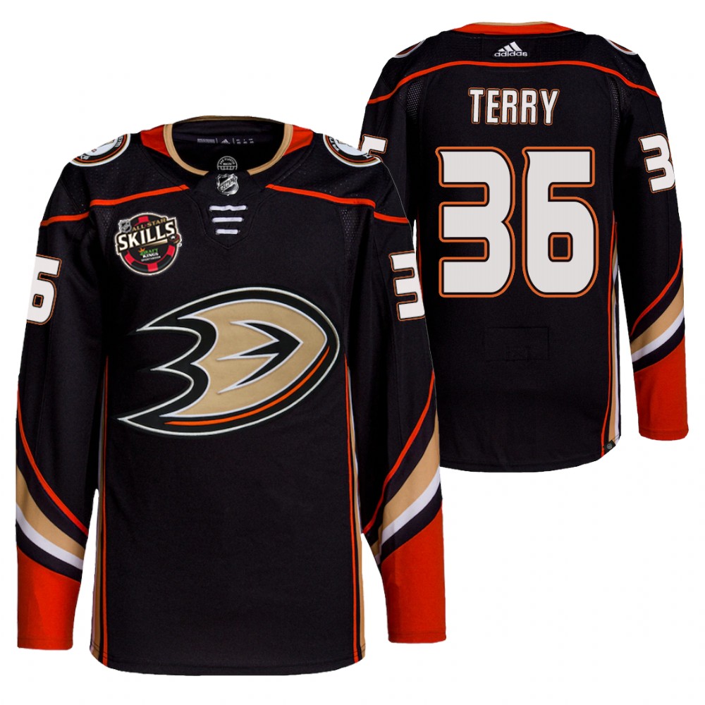 Troy Terry Anaheim Ducks Black 2022 NHL All-Star Skills Competition Patch Jersey