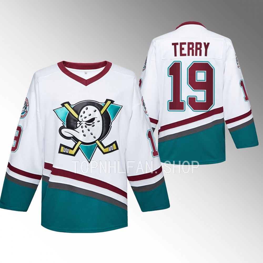 Troy Terry Ducks Mighty Ducks Jersey White Hockey