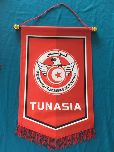Tunisia Hang Flag Decor Football Fans Souvenir