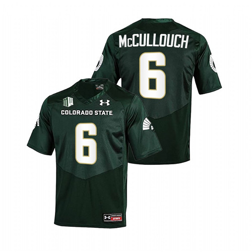 Ty McCullouch Colorado State Rams Green 2022 College Football Jersey