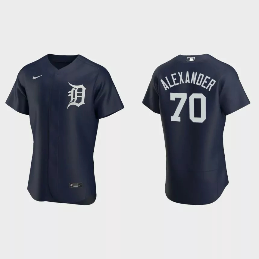 Tyler Alexander #70 Detroit Tigers Authentic Alternate Jersey – Navy.jpg