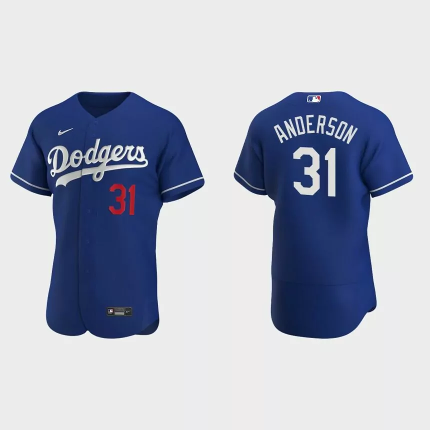 Tyler Anderson Los Angeles Dodgers Authentic Alternate Jersey – Royal