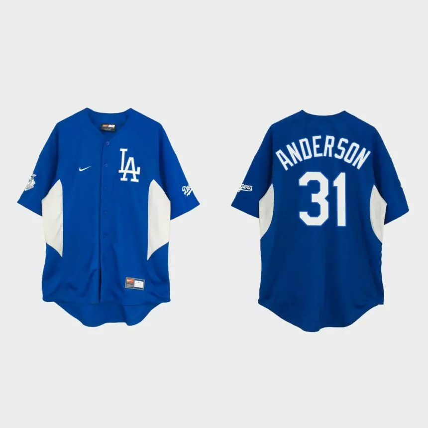 Tyler Anderson Los Angeles Dodgers Vintage Baseball Jersey – Royal
