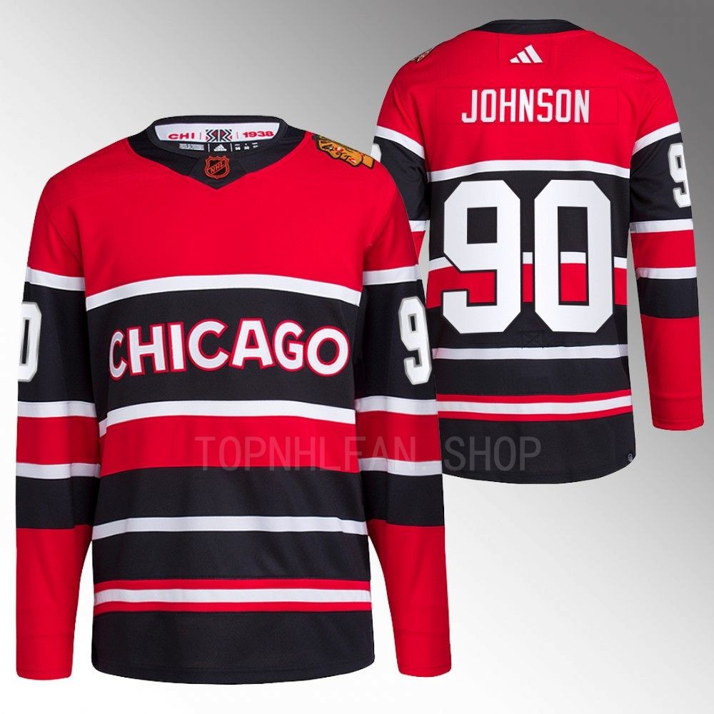 Tyler Johnson 2022 Chicago Blackhawks Red Reverse Retro 2.0 Authentic Primegreen Jersey
