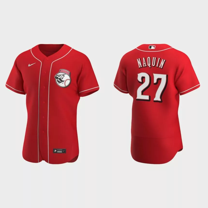 Tyler Naquin Cincinnati Reds Authentic Jersey – Scarlet