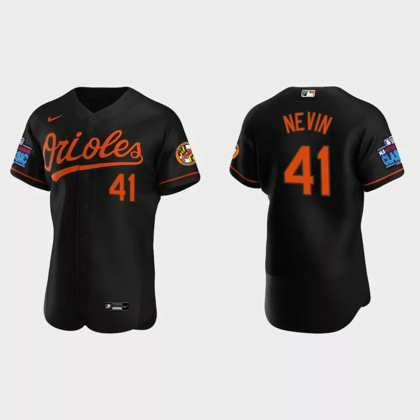 Tyler Nevin Baltimore Orioles 2022 Little League Classic Authentic Jersey – Black