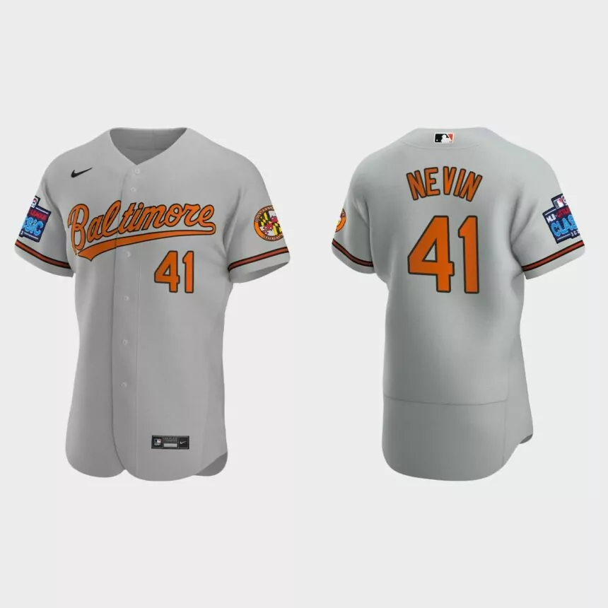 Tyler Nevin Baltimore Orioles 2022 Little League Classic Authentic Jersey – Gray