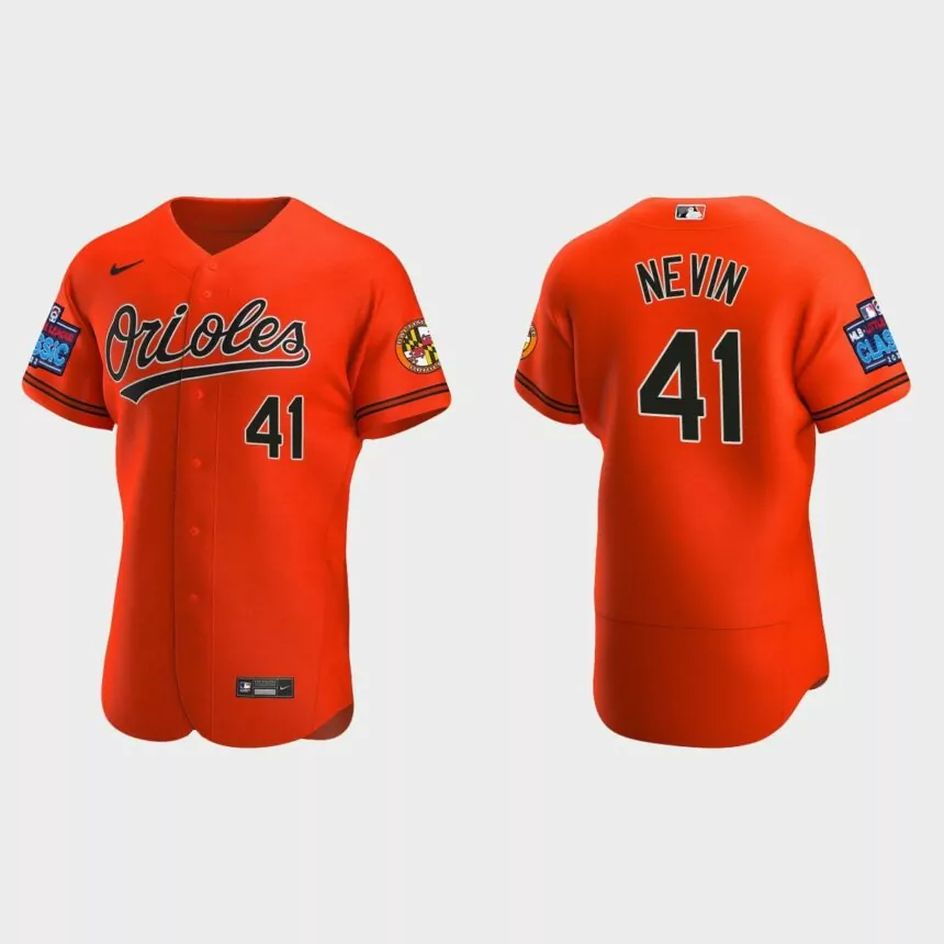 Tyler Nevin Baltimore Orioles 2022 Little League Classic Authentic Jersey – Orange