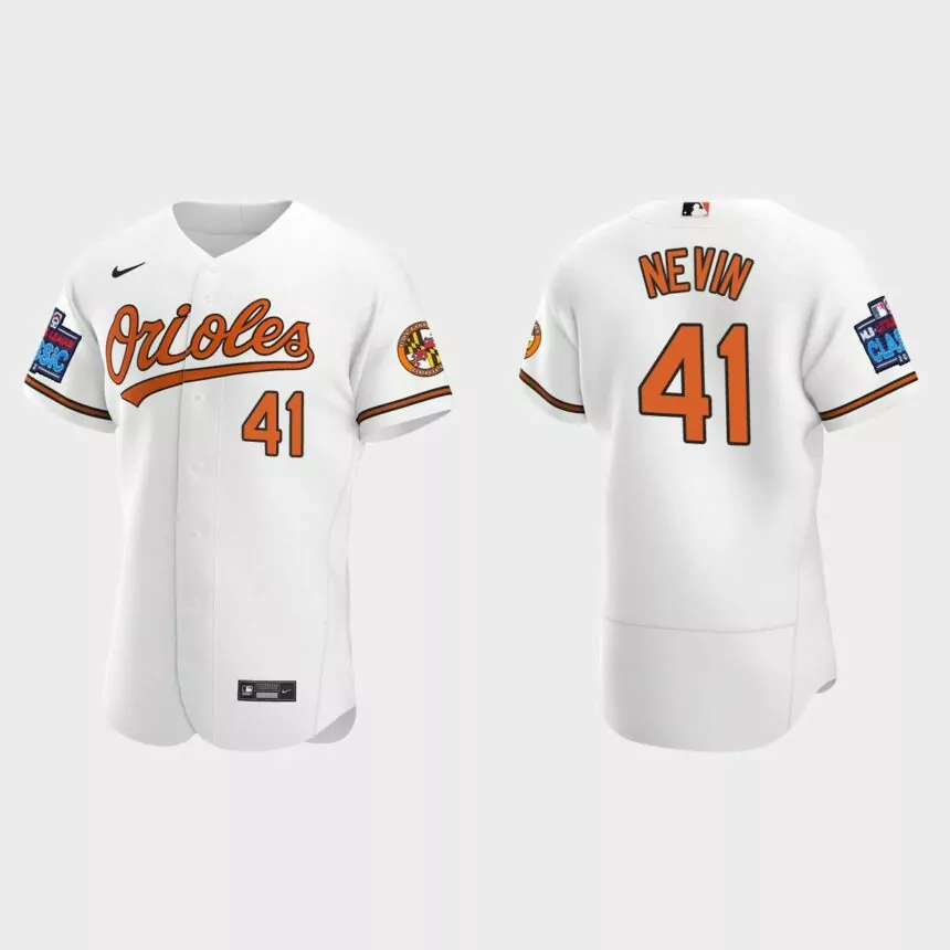 Tyler Nevin Baltimore Orioles 2022 Little League Classic Authentic Jersey – White