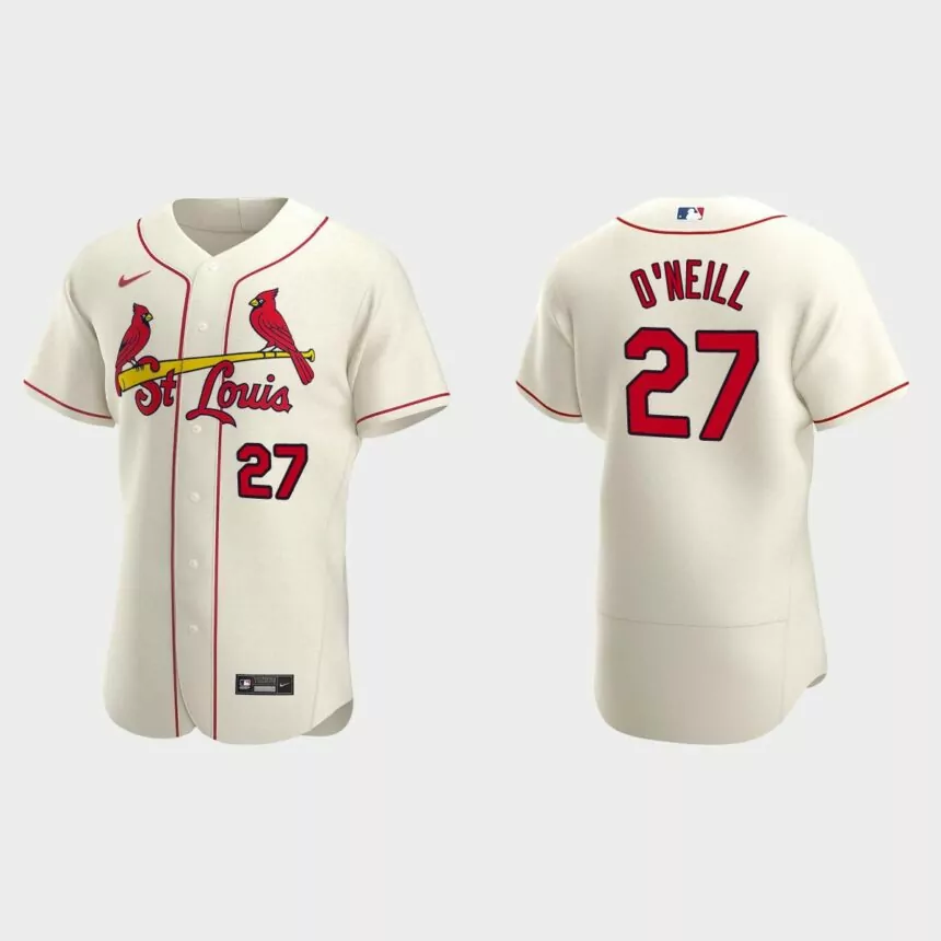 Tyler O’Neill #27 St. Louis Cardinals Authentic Alternate Jersey – Cream