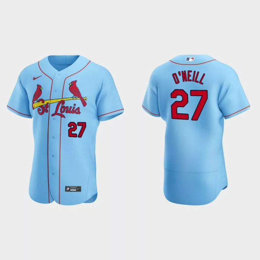 Tyler O’Neill #27 St. Louis Cardinals Authentic Alternate Jersey – Light Blue