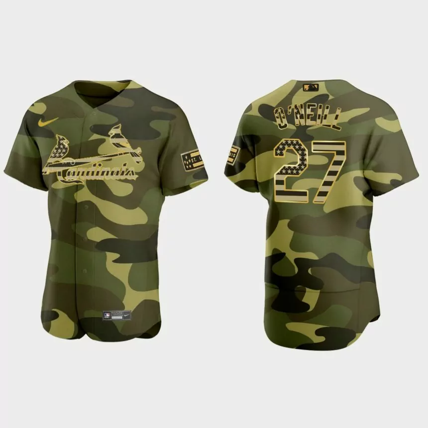 Tyler O’Neill St. Louis Cardinals 2022 Armed Forces Day Jersey – Camo