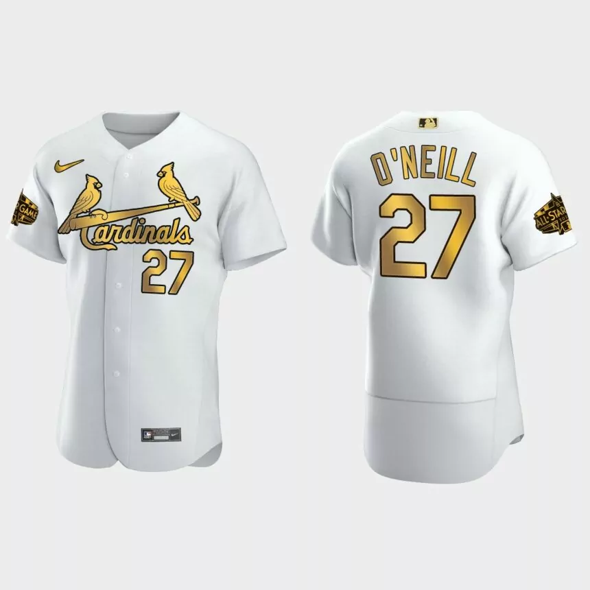 Tyler O’Neill St. Louis Cardinals 2022 MLB All-Star Game Jersey – White Gold