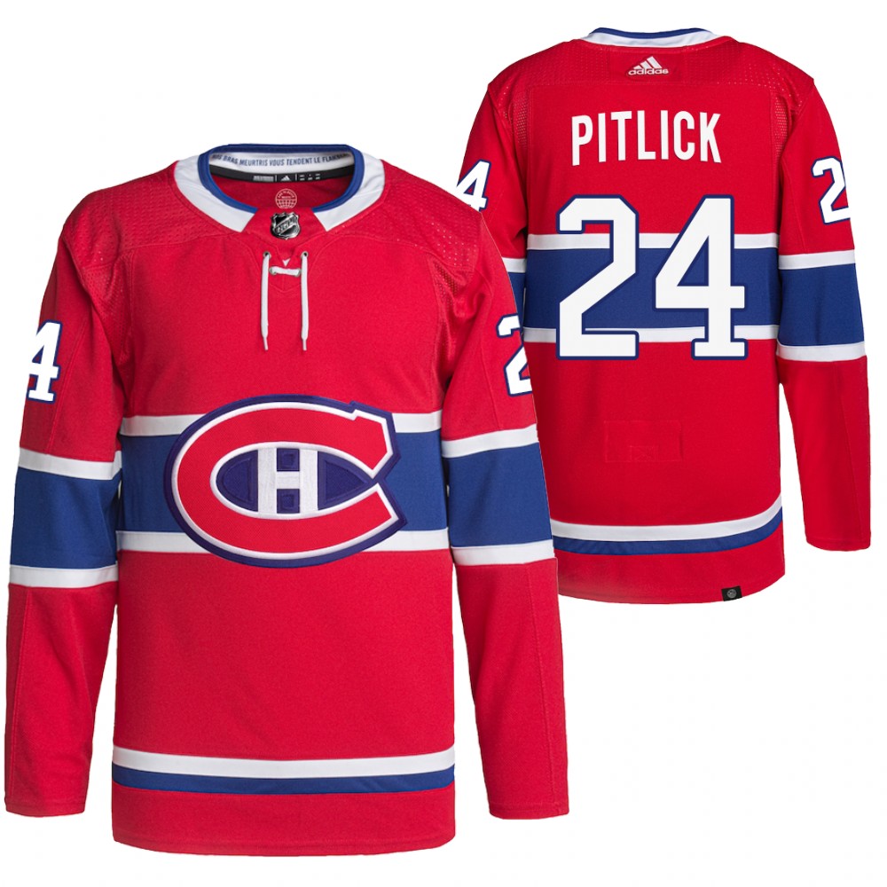 Tyler Pitlick 2022 Montreal Canadiens Red Home Authentic Primegreen Jersey