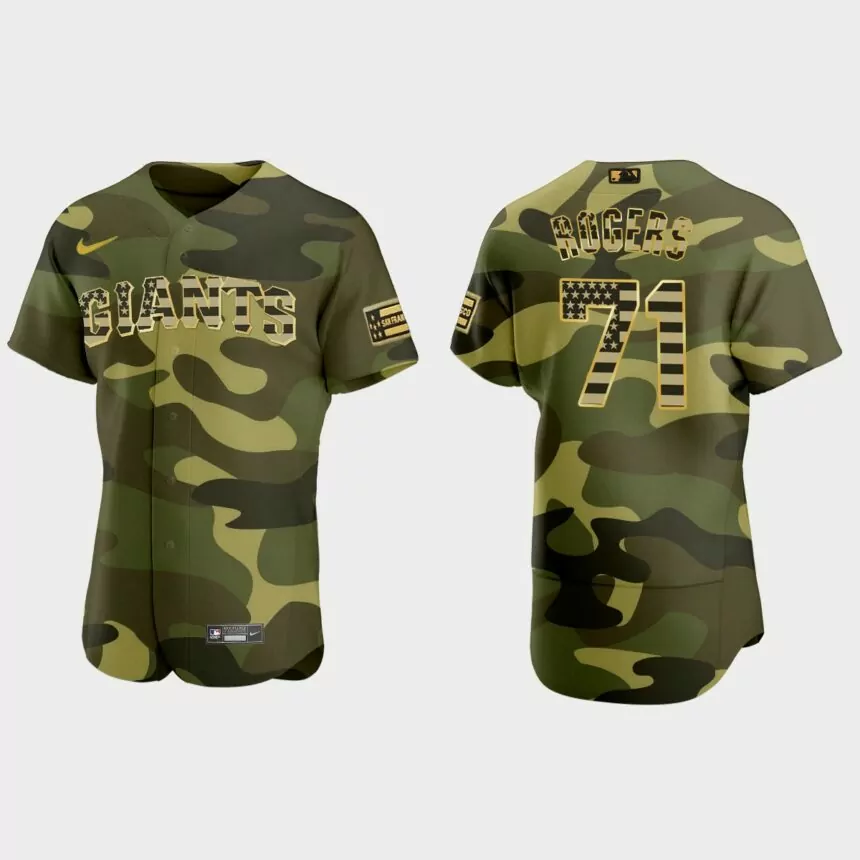 Tyler Rogers San Francisco Giants 2022 Armed Forces Day Jersey – Camo