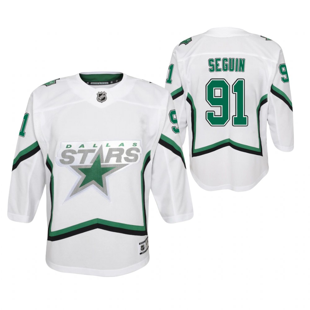 Tyler Seguin Dallas Stars 2021 Reverse Retro White Youth Jersey Special Edition