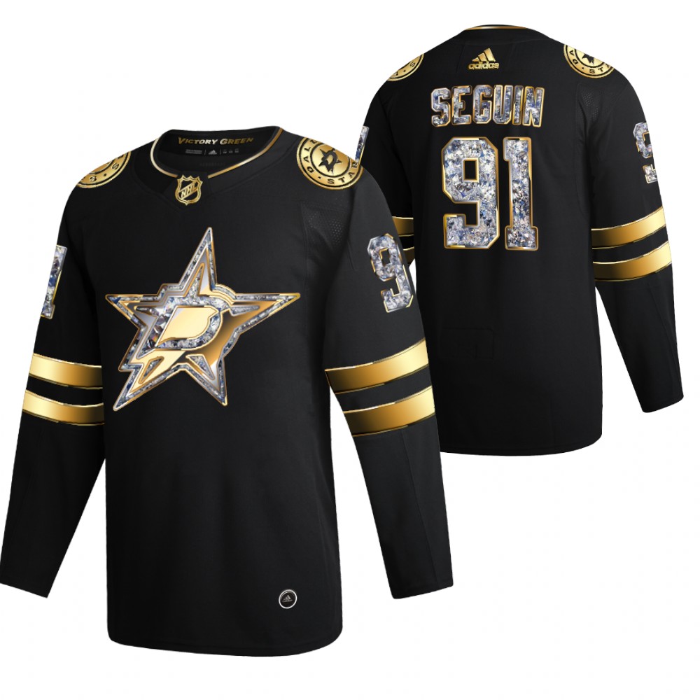 Tyler Seguin Stars 2022 Stanley Cup Playoffs Black Diamond Edition Authentic Jersey