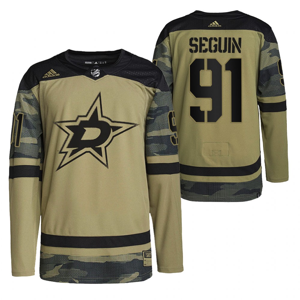 Tyler Seguin Stars Military Appreciation Night Jersey Camo Practice