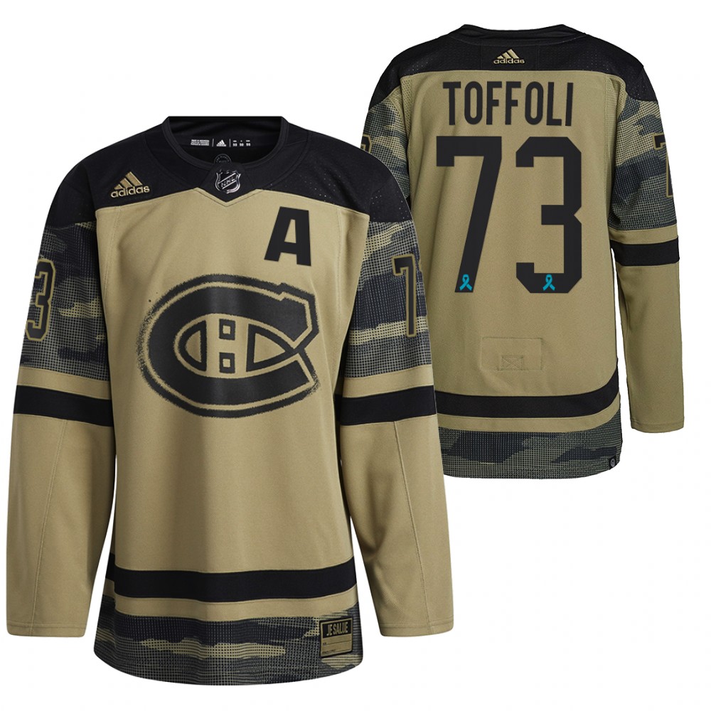 Tyler Toffoli Jersey Montreal Canadiens Canadian Armed Force Camo 2021 CAF Night