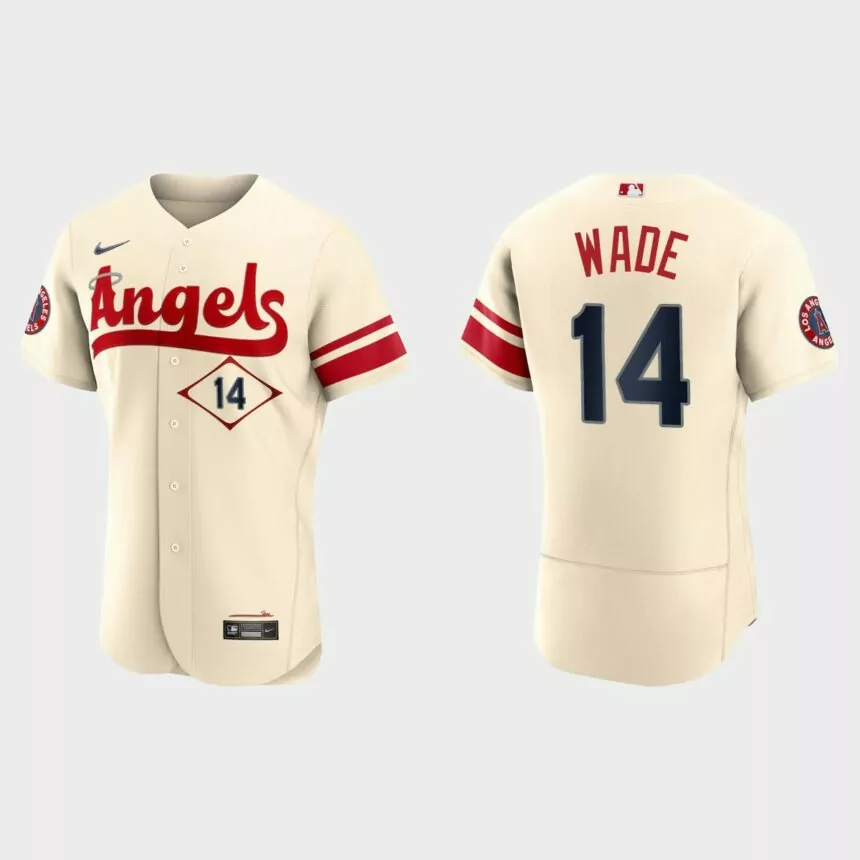 Tyler Wade Los Angeles Angels 2022 City Connect Authentic Jersey – Cream