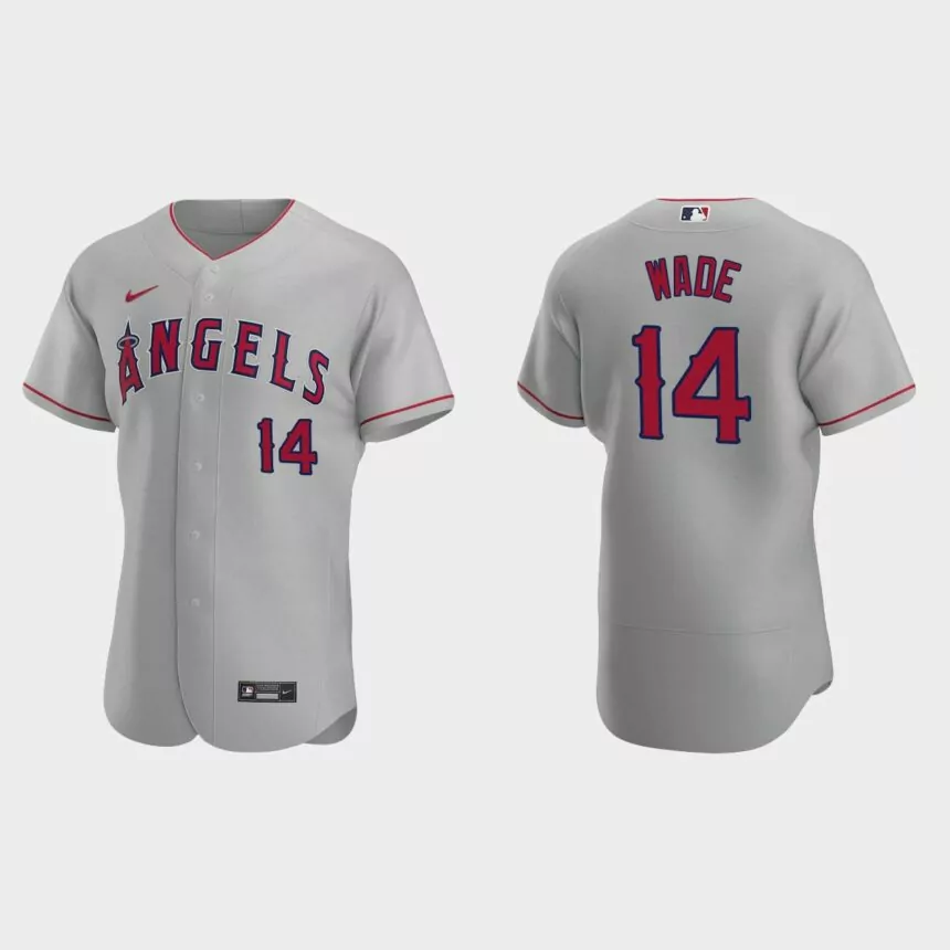 Tyler Wade Los Angeles Angels Authentic Road Jersey – Gray