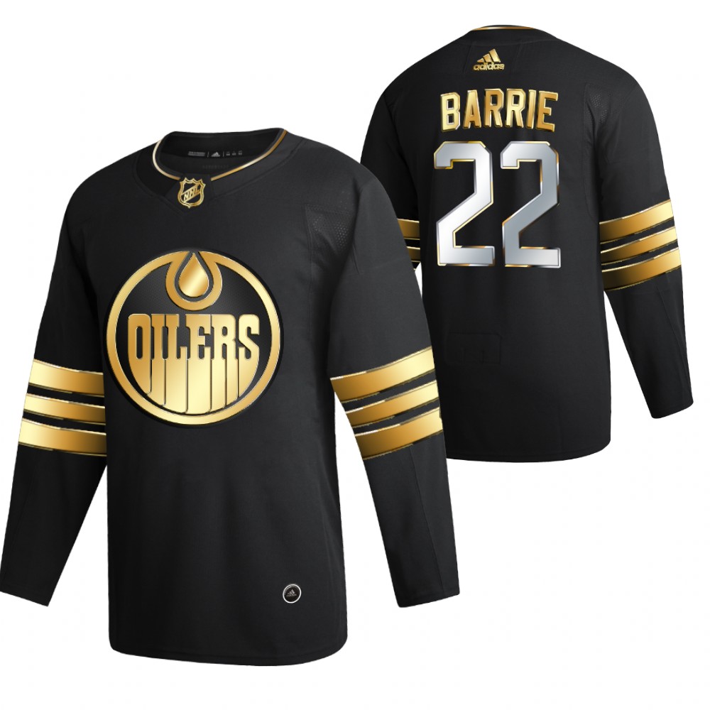 Tyson Barrie Edmonton Oilers Black 2021 Golden Edition Jersey Limited Authentic