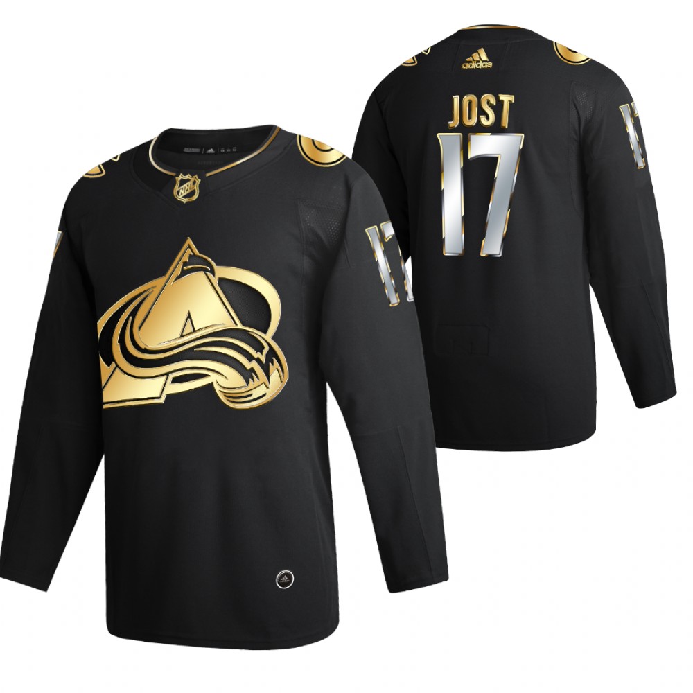 Tyson Jost Colorado Avalanche Black 2021 Golden Edition Jersey Limited Authentic