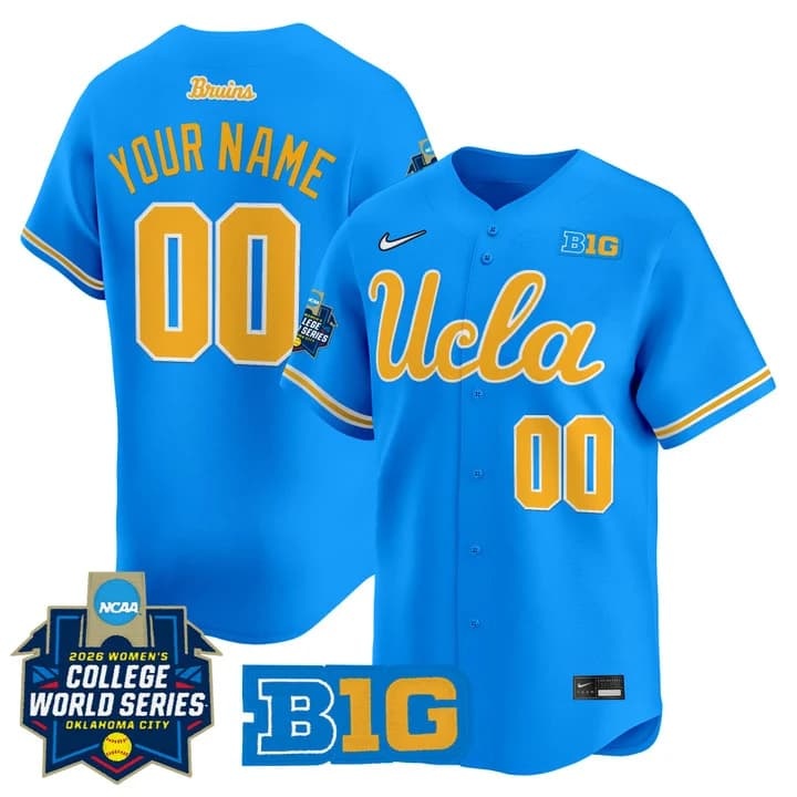 UCLA Bruins Softball 2026 World Series (WCWS) Vapor Premier Limited C ustom Jersey - All Stitched